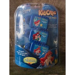 Tiger Electronics KidClips Disney Tunes Little Mermaid 3 Music Chips New